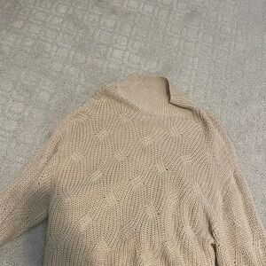Altar'd State Tan Cowl Neck Sweater